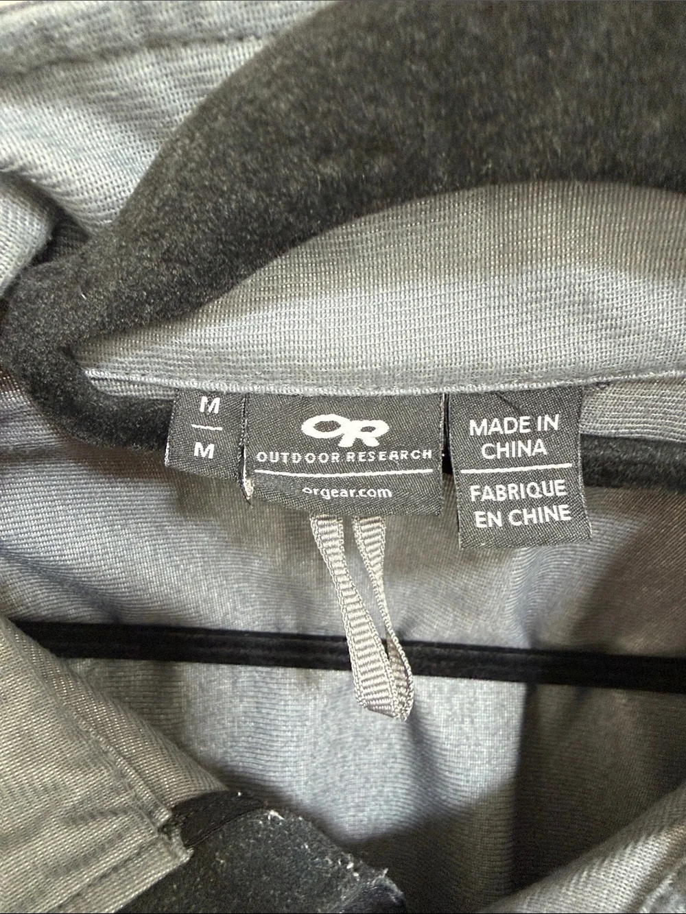 Outdoor Research Men's Charcoal Half-Zip Performance Jacket